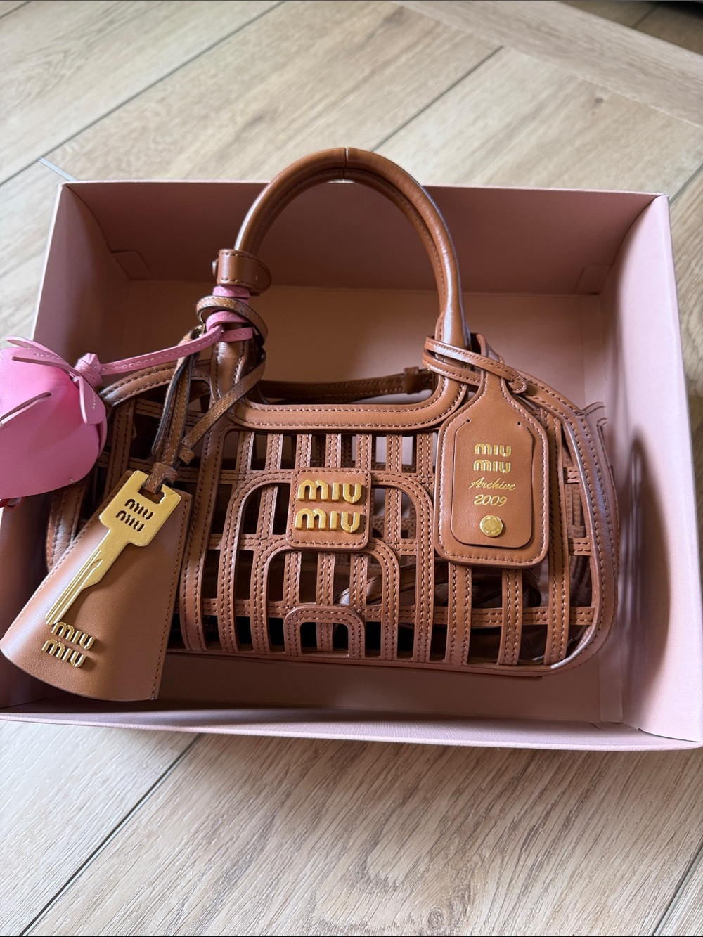 MIu MIU small basket bag with coin pouch